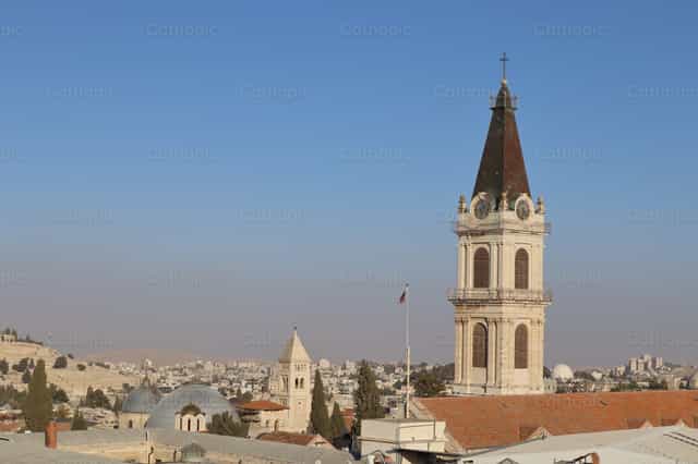 Jerusalén desde la terraza de Notre Dame - Banco de imágenes católicas