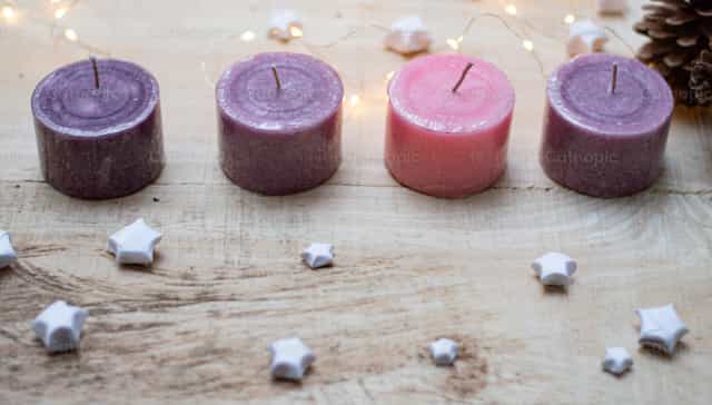 Advent candles - Catholic stock images