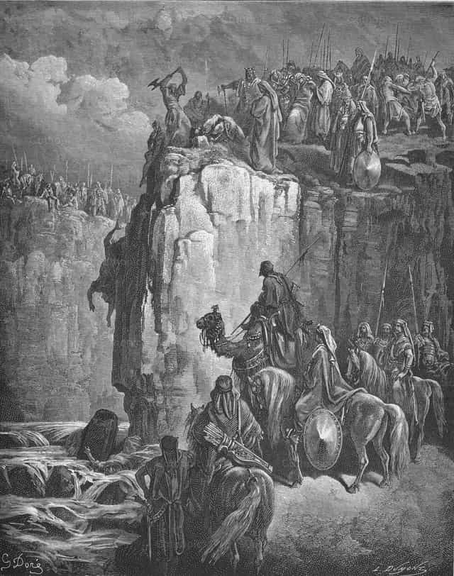 Los profetas de Baal son masacrados - Banco de imágenes católicas
