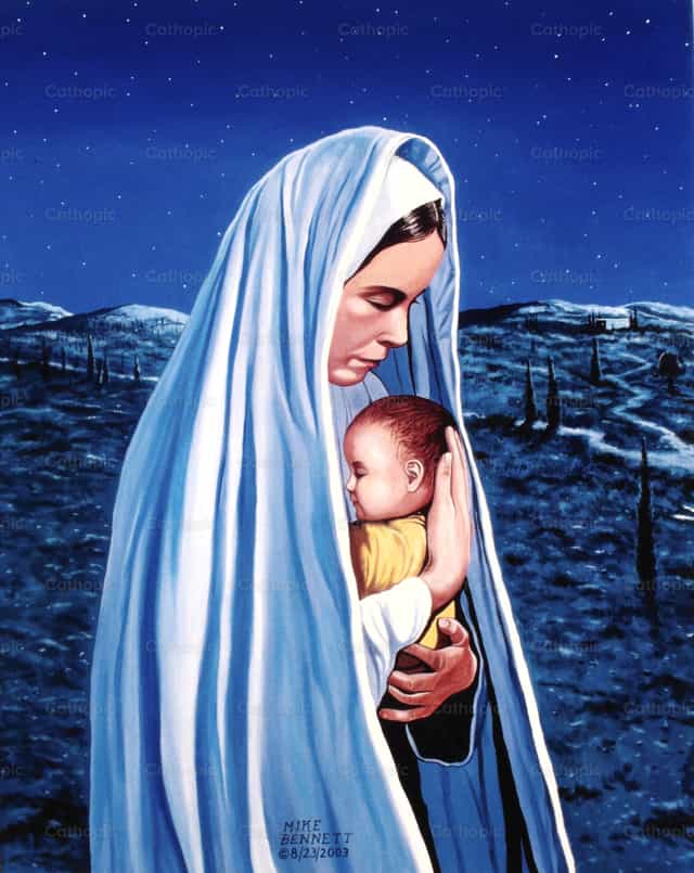 Virgen con el Niño - Banco de imágenes católicas