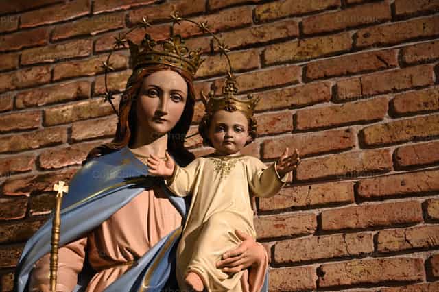 Mary Help of Christians - Mga Catholic stock image