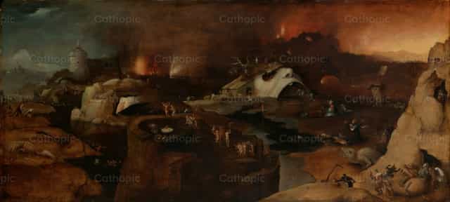 La descente du Christ aux enfers - Images catholiques de stock