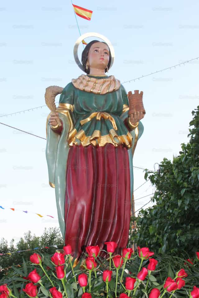 Szent Borbála - Katolikus stockképek