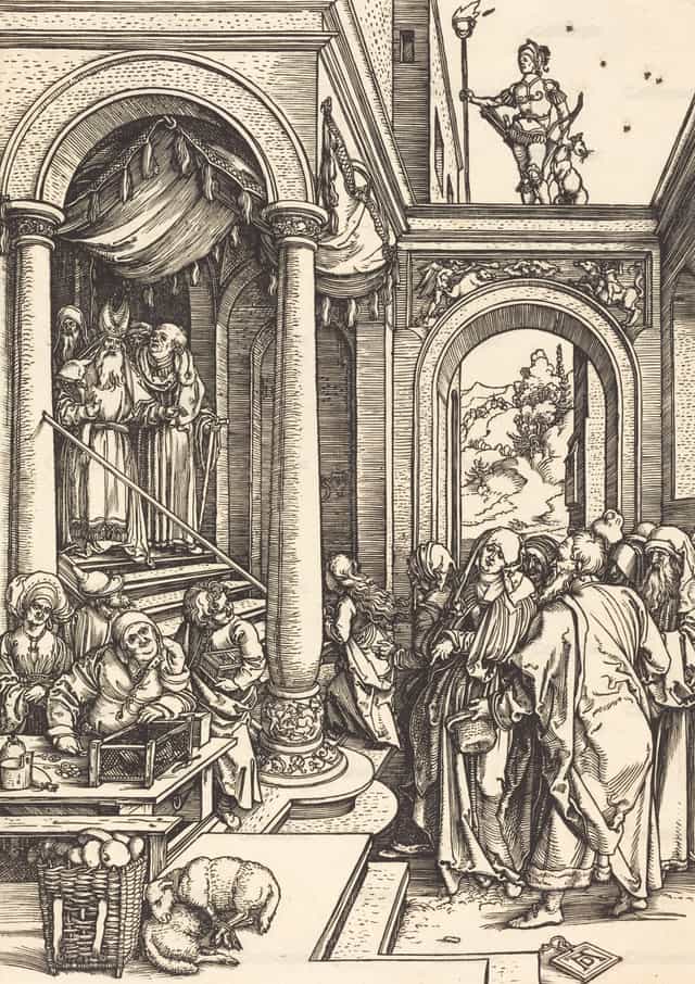 La presentación de la Virgen en el templo - Banco de imágenes católicas