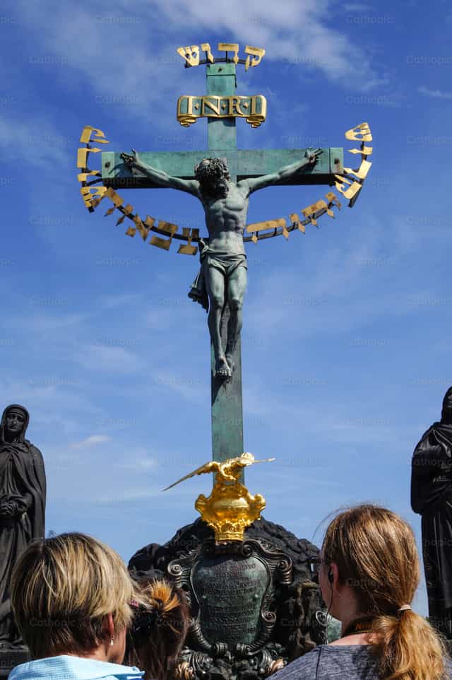 Heiliges Kreuz und Golgota - Katholische Stockfotos