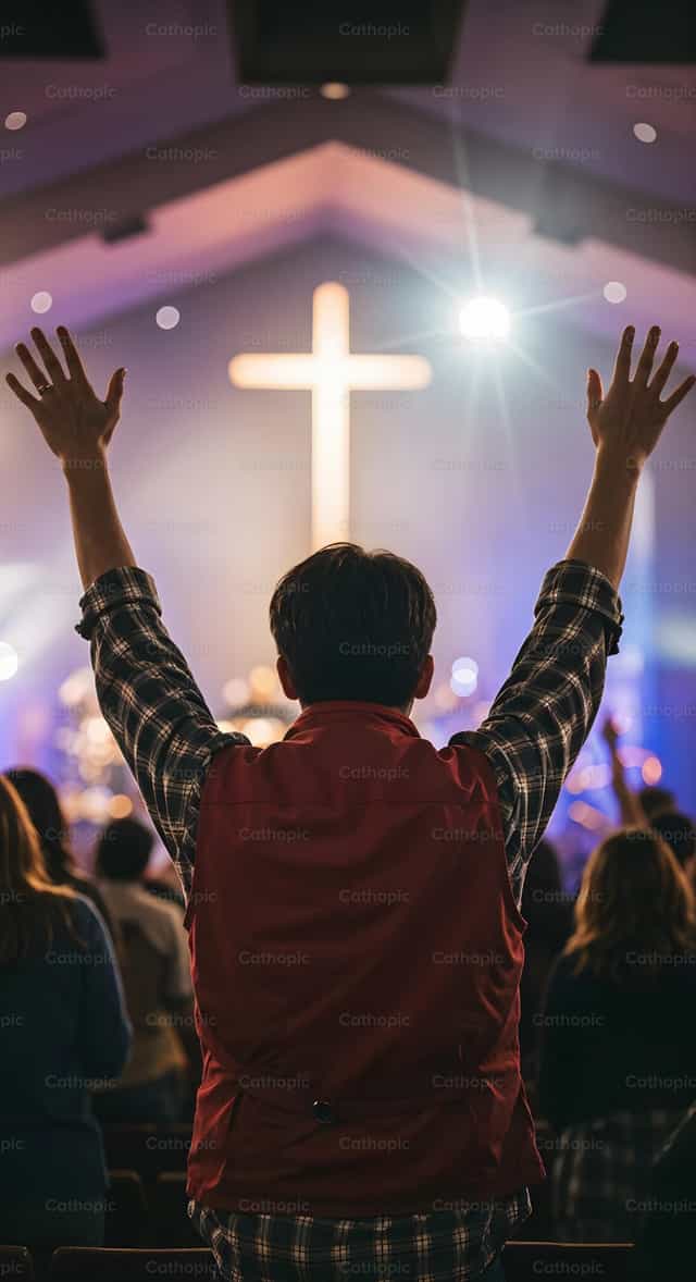 Culto profondo - Immagini stock cattoliche