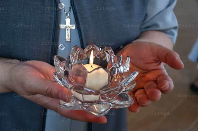 Kandilang Liwanag - Mga Catholic stock image
