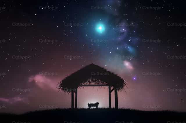 Bethlehem - Silhouet - Katholieke stockfoto's - Foto door Jakov Pleše