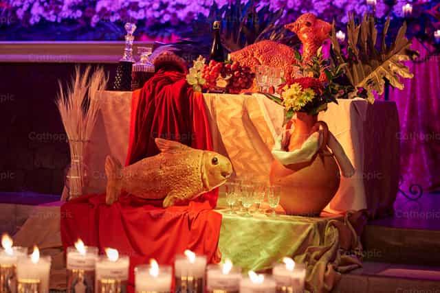 Ang pinakamainam sa altar - Mga Catholic stock image