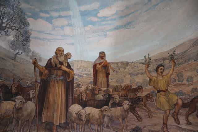 Shepherds to Bethlehem - Catholic stock images