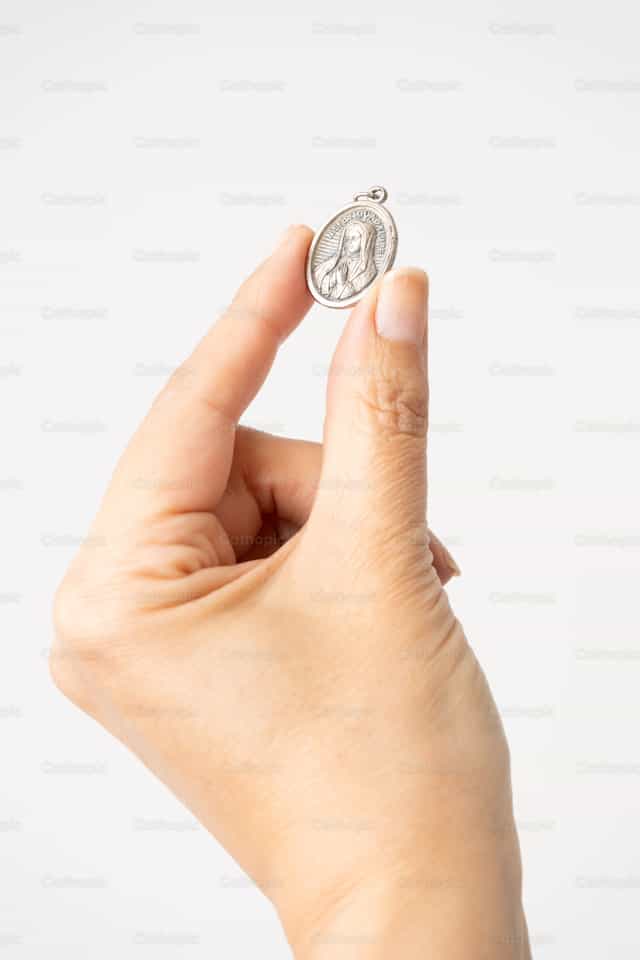 Medal of the Virgin of Guadalupe - Catholic stock images - Photo by Clina CG