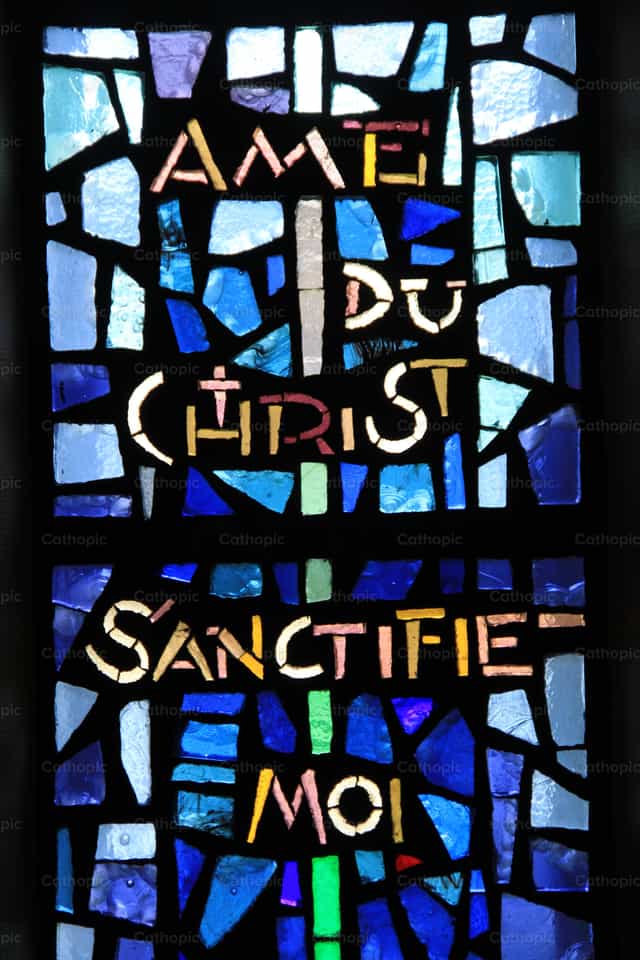 Seele Christi, heilige mich - Katholische Stockfotos