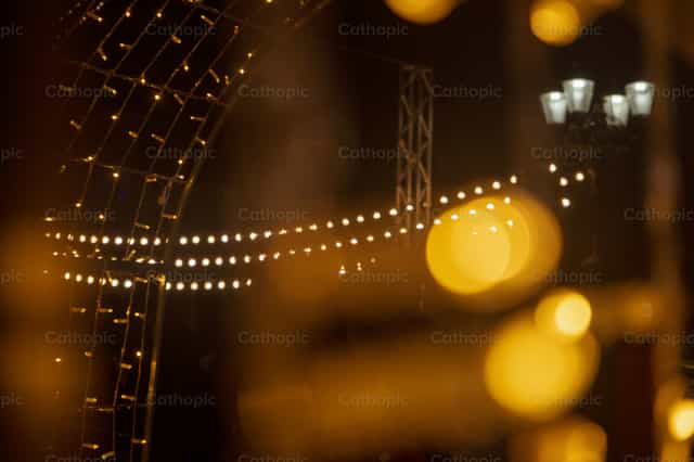 Luces de Navidad - Banco de imágenes católicas