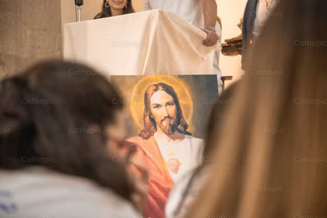 El Sagrado Corazón de Jesús en el retiro Effetá - Banco de imágenes católicas - Fotografía por Yandry Fernández Perdomo