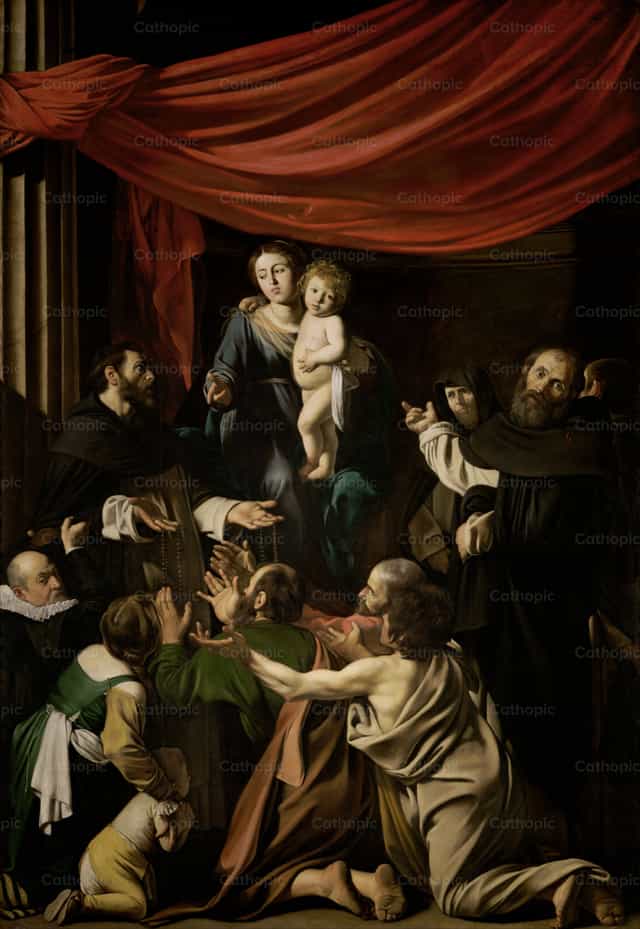 Virgen del Rosario - Banco de imágenes católicas