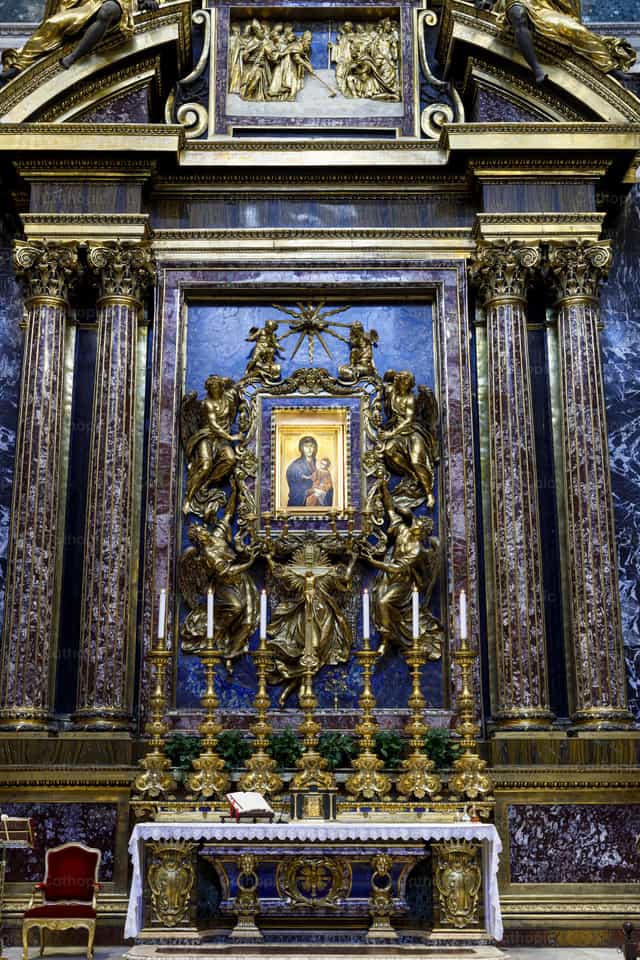 Altar de la Capilla Paulina - Santa Maria Maggiore - Banco de imágenes católicas