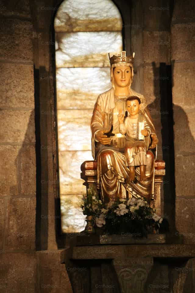 Ang Birhen ng Leyre - Mga Catholic stock image