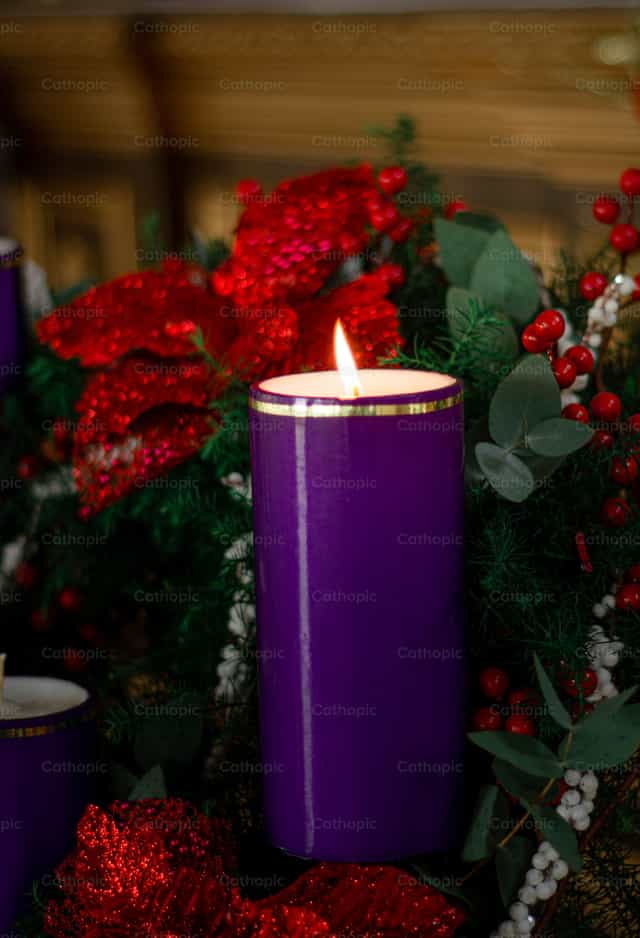 1e zondag van de Advent - Katholieke stockfoto's