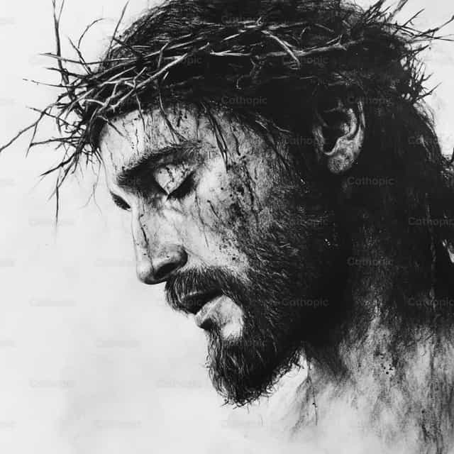 Cristo con la corona de espinas - Banco de imágenes católicas