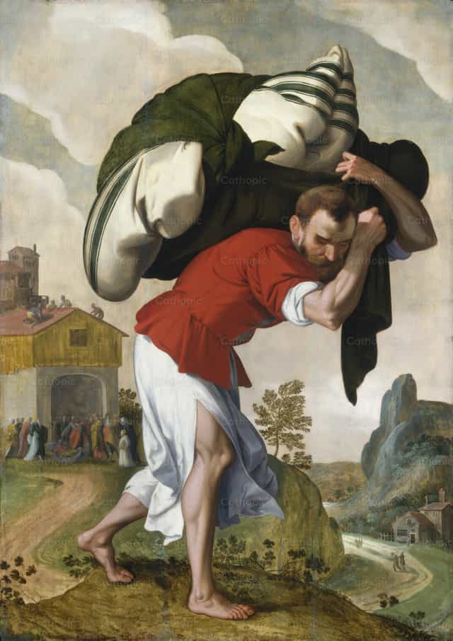중풍병자의 치유 - 가톨릭 스톡 이미지 - 사진 제공 Restored Christian Art