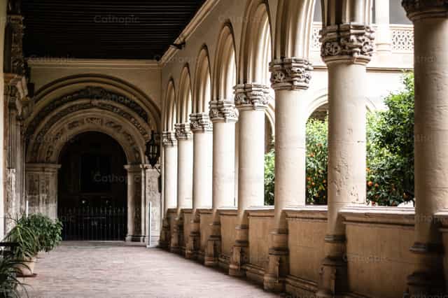 Cloister - Catholic stock images