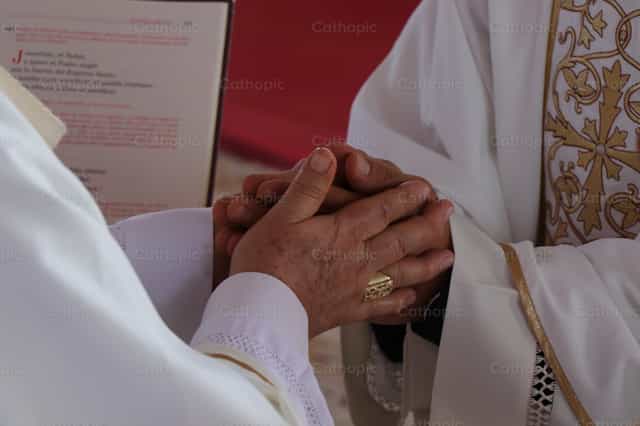 Ordenación sacerdotal - Banco de imágenes católicas - Fotografía por Miguel Bautista