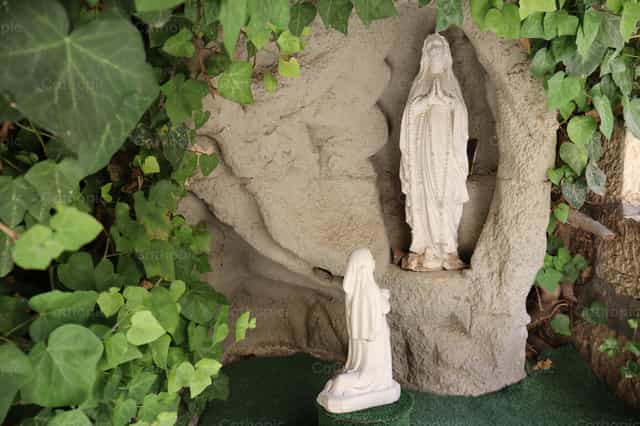 Grotto of Lourdes - Catholic stock images