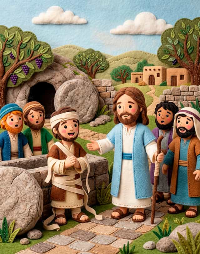 Binuhay ni Hesus si Lazaro mula sa mga patay - Mga Catholic stock image