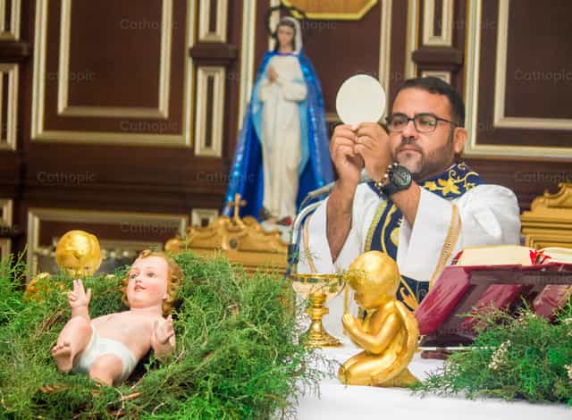 Vigilia di Natale - Immagini stock cattoliche