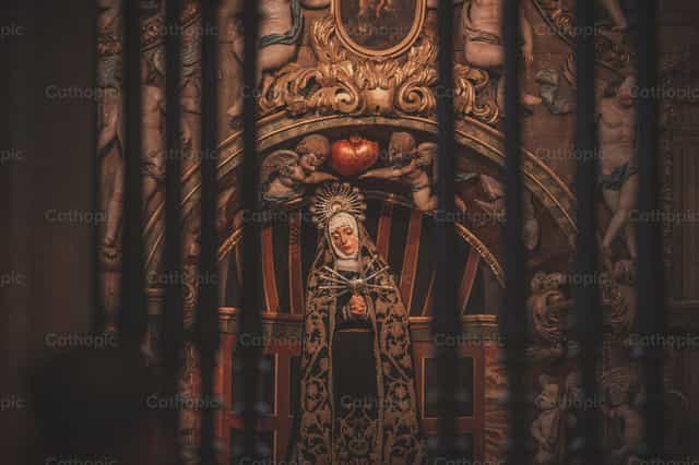 Virgen Dolorosa - Banco de imágenes católicas - Fotografía por Yandry Fernández Perdomo