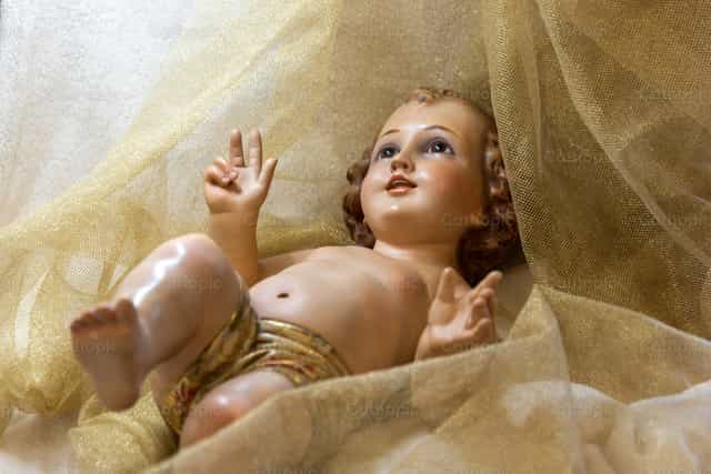 Bebê Jesus - Imagens católicas de stock