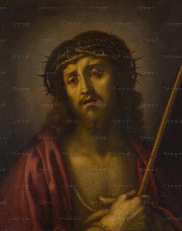 Cristo como el Varón de Dolores - Banco de imágenes católicas - Fotografía por Restored Christian Art