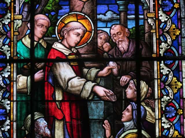 Vitral de San Antonio de Padua - Banco de imágenes católicas