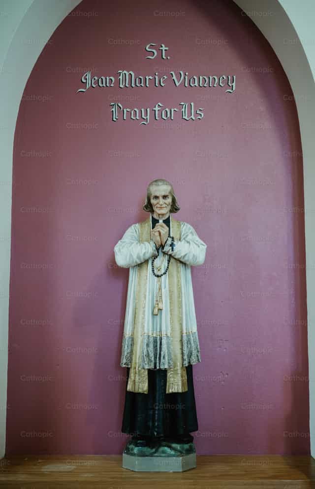 Saint John Mary Vianney - Catholic stock images