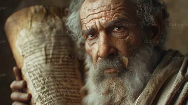 Patriarch met de oude wet - Katholieke stockfoto's - Foto door Carolina BR