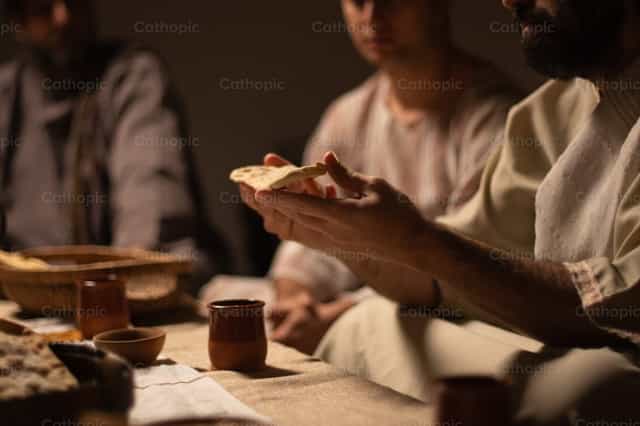 Take and eat, this is my Body, Last Supper - Catholic stock images