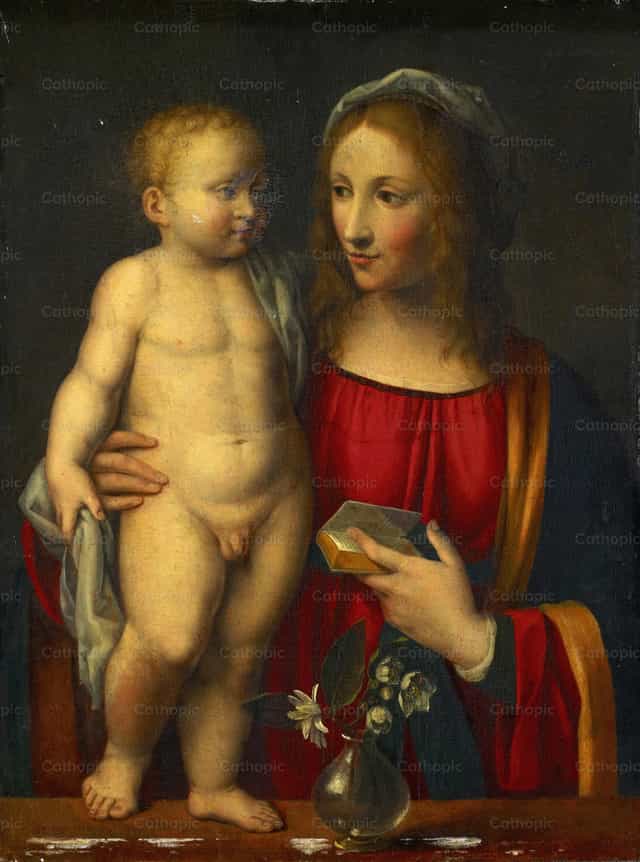 La Madone avec l’Enfant Jésus - Images catholiques de stock