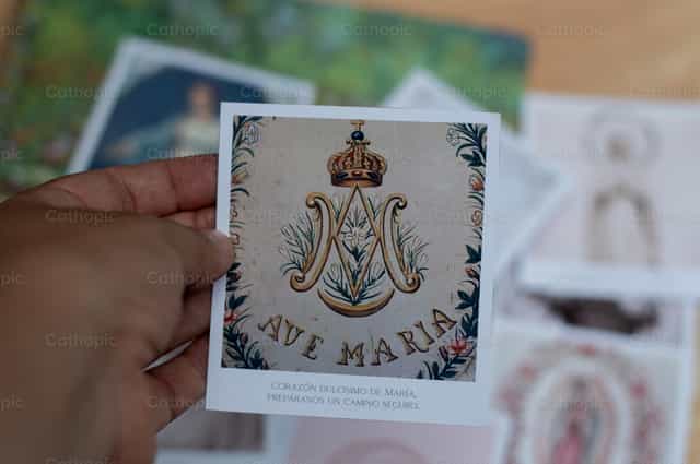 Monograma María - Banco de imágenes católicas - Fotografía por Carolina BR