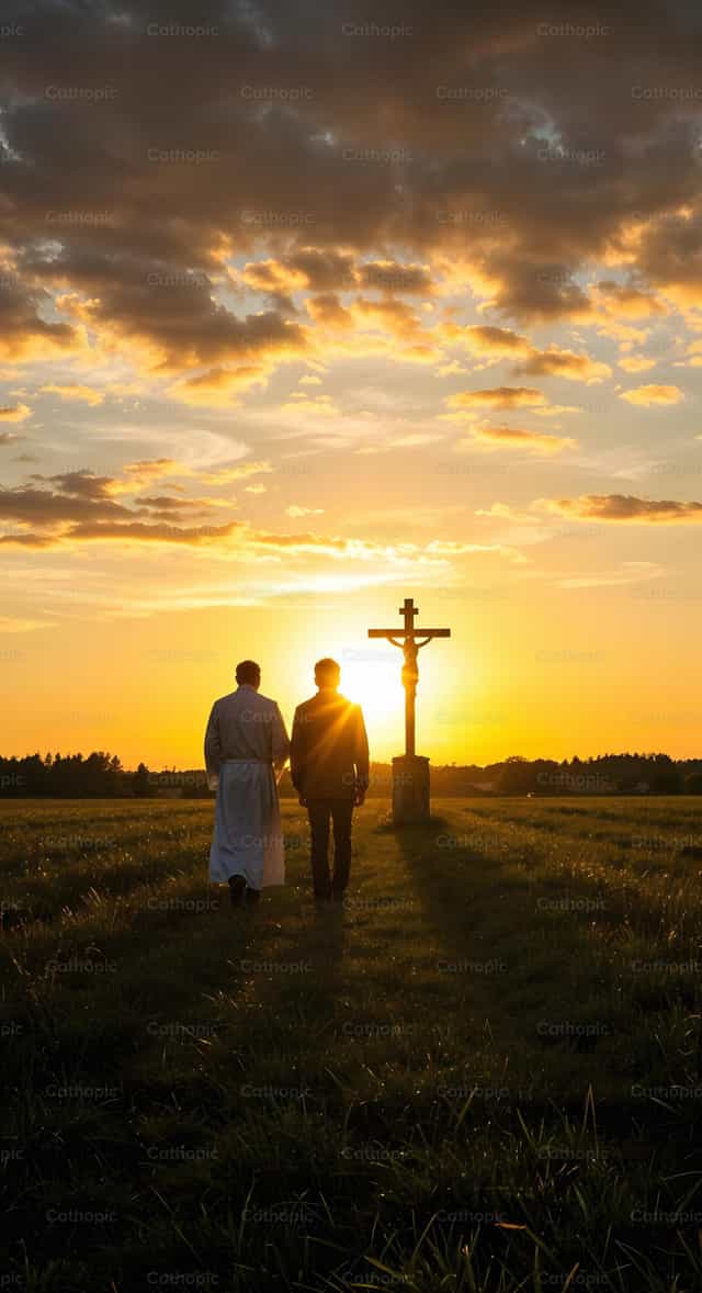 Pagtahak Kasama si Kristo - Mga Catholic stock image - Larawan ni Noemí Márquez