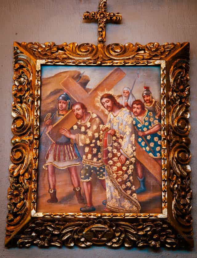 Via Crucis (V Stazione) - Immagini stock cattoliche - Foto di Javier Bastidas