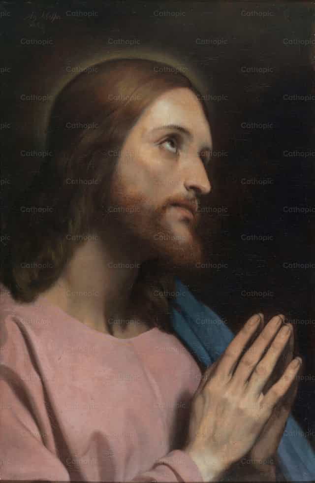 Hoofd van Christus - Katholieke stockfoto's