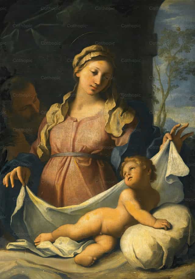 Madona e o Menino Jesus - Imagens católicas de stock