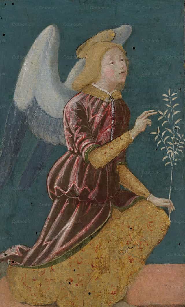 Anghel ng Pagpapahayag - Mga Catholic stock image - Larawan ni Restored Christian Art