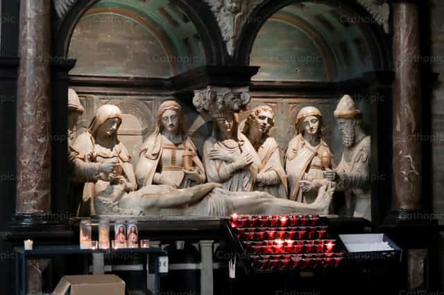 Sepoltura di Cristo - Immagini stock cattoliche
