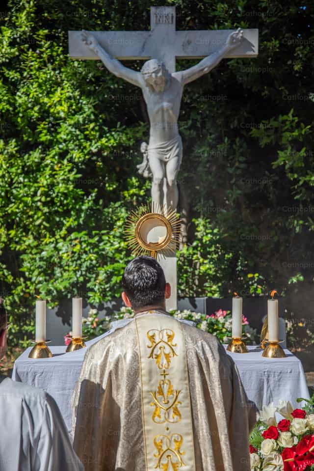 Procesión de Corpus Christi - Banco de imágenes católicas - Fotografía por Cristian Gutiérrez, LC