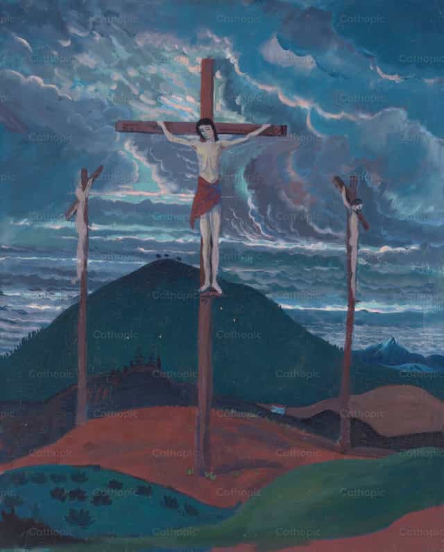 La crucifixión de Cristo - Banco de imágenes católicas