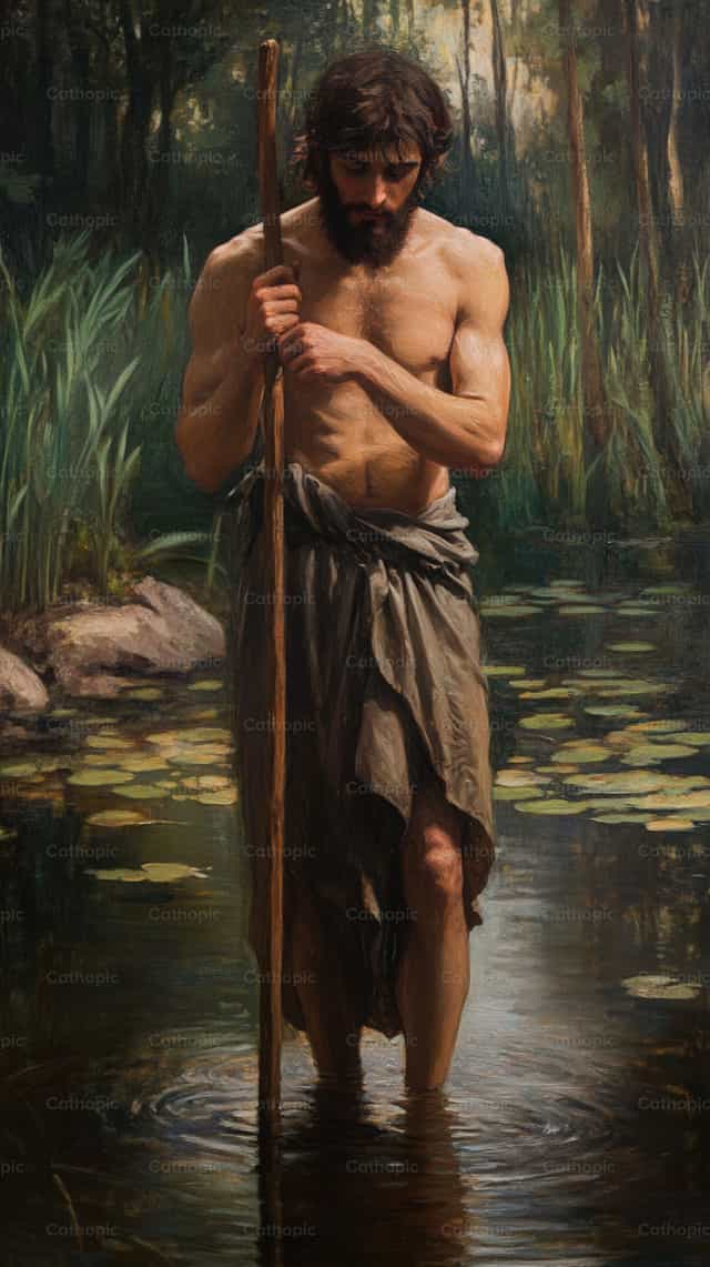 Saint Jean-Baptiste - Images catholiques de stock
