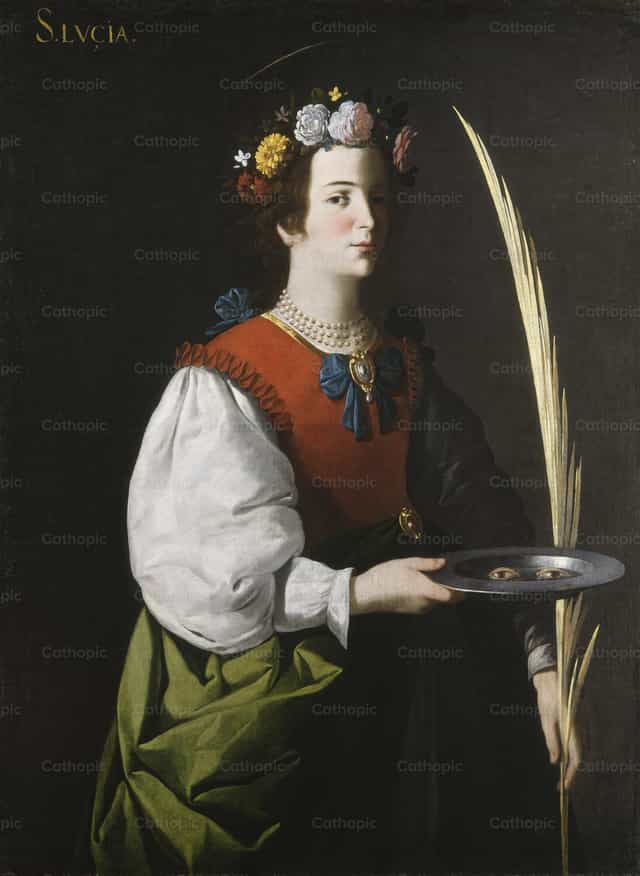 Santa Lúcia - Imagens católicas de stock - Foto de Restored Christian Art