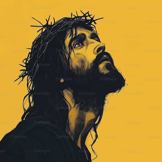 Jesús con la corona de espinas - Banco de imágenes católicas