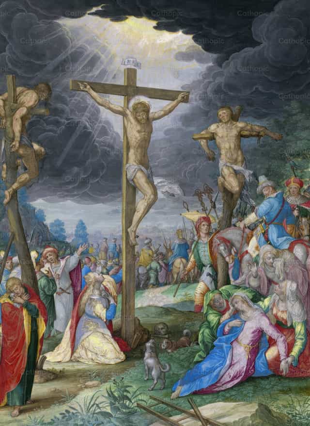 La crucifixión de Cristo - Banco de imágenes católicas